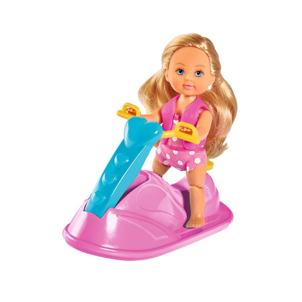 Кукла Еви в купальнике на водном скутере, 12 см.  